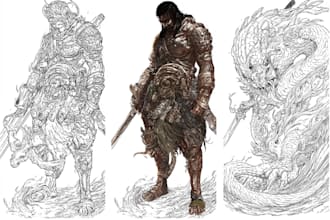 draw creepy zombie character