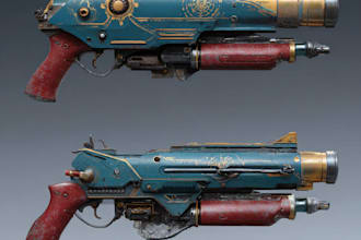create weapon concept art for you