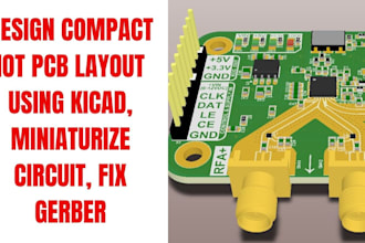 design compact iot pcb layout using kicad, miniaturize circuit, fix gerber