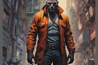comic book illustration with comic book illustrator