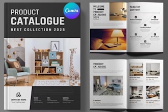 design editable industrial product catalog wholesale, manufacturing, b2b brands