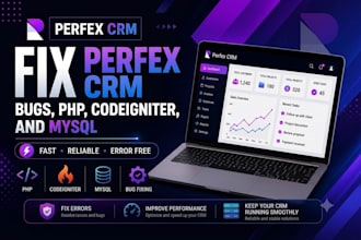 fix perfex CRM bugs, PHP, codeigniter, and mysql issues