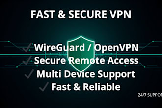 setup wireguard or openvpn vpn server for secure access