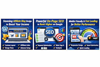 wordpress affiliate blog customization and SEO setup