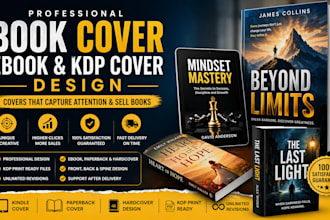 design professional book cover, ebook and KDP cover design