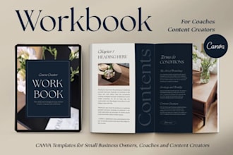 design modern company workbook or journal
