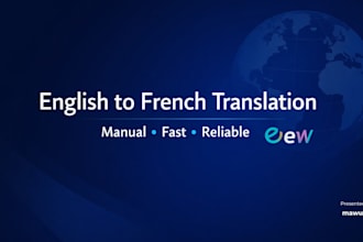 translate english french and ewe manually and professionally