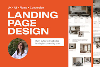 create a clean and high converting landing page design