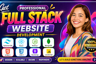 do full stack website development, full stack developer, frontend developer
