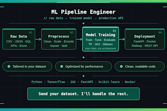build a clean, optimized ml pipeline tailored to your data