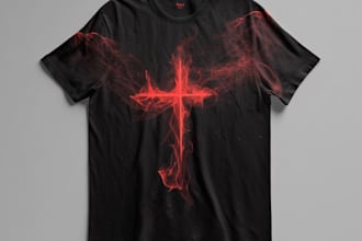 do custom christian graphic and typography t shirt design