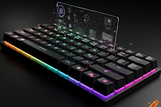 design rgb mechanical keyboard pcb with lighting effects