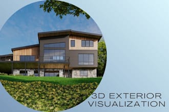 create 3d exterior renderings for your real estate promotion
