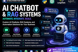 build ai chatbot, rag system and automate business with ai