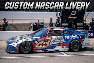 design a professional racing car wrap and livery