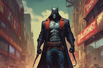 comic book illustration with comic book illustrator
