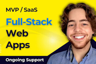 be your full stack web app developer for saas, mvp in nextjs react and supabase