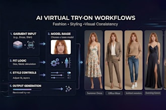 build ai  vton workflow for fashion products