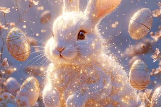 design premium ethereal luxury easter greeting cards