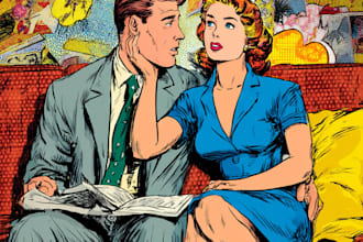 retro comic vintage pop art comic book vintage poster comic vintage illustration