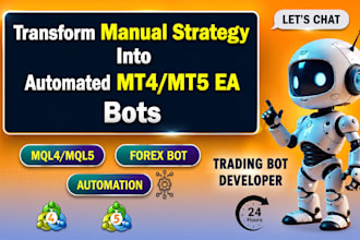 build a custom mt4 mt5 expert advisor ea bot