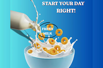 design creative food banner and social media post design