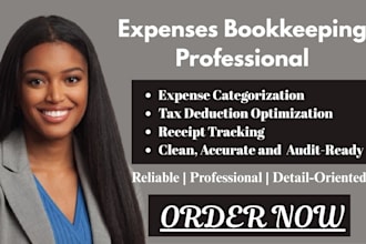 do expense categorize bookkeeping, tax deduction optimization and track receipt