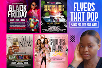 design modern and clean flyer that pop and attracts customers