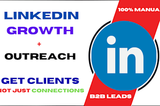 linkedin outreach and grow targeted connection for b2b leads
