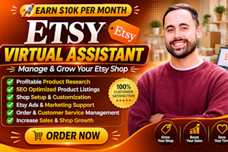 your etsy VA for listings, SEO and store management