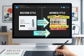design high converting japanese ad banners