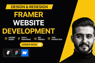 design and develop responsive framer website, figma to framer conversion