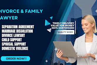 be your lawyer in family, civil, divorce, and child law