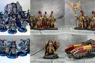 print and paint your warhammer 40k, aos, sigmar dnd tabletop miniatures figures