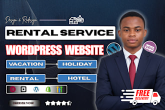 redesign or build vacation rental website, holiday rental website, apartment str