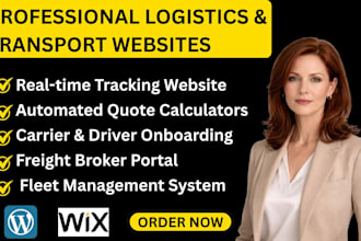 build freight, dispatch, hauling, courier, logistics website, moving company