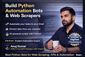 build python automation bot, web scraping or ai ocr system