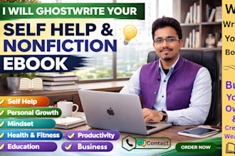 ghostwrite a powerful self help, or personal development nonfiction ebook