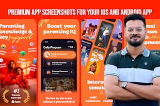 design premium app screenshots for your ios and android app