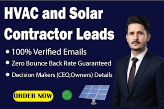 do b2b lead generation for hvac and solar contractors with verified email