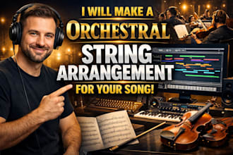 make a orchestral string arrangement for your song