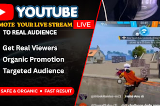 grow your youtube live stream audience with targeted promotion