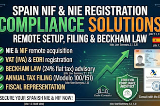 be your spain tax advisor for nie nif and beckham law compliance