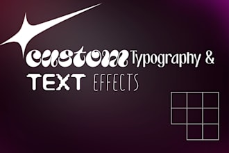 design unique custom typography and 3d text effects