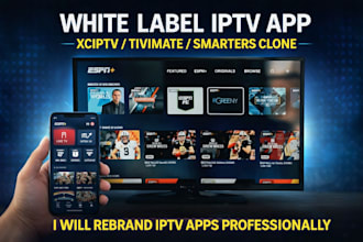 build your branded iptv app xciptv smarters tivimate with VPN