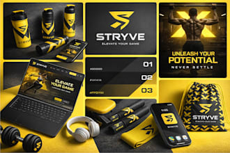 do logo design and branding kit package with brand identity