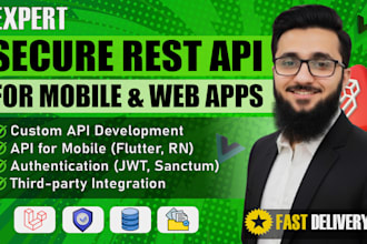 develop laravel rest API and API integration