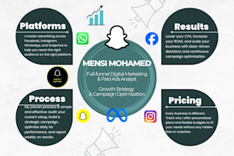 run snapchat and meta ads for full funnel campaign management and optimization
