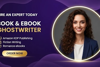ghostwrite a powerful, engaging, and well researched non fiction ebook for you