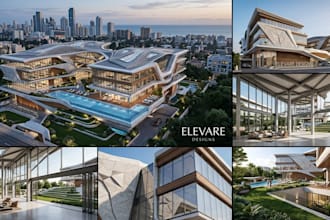 ultra realistic 8k architectural 3d renderings floor plans elevare designs